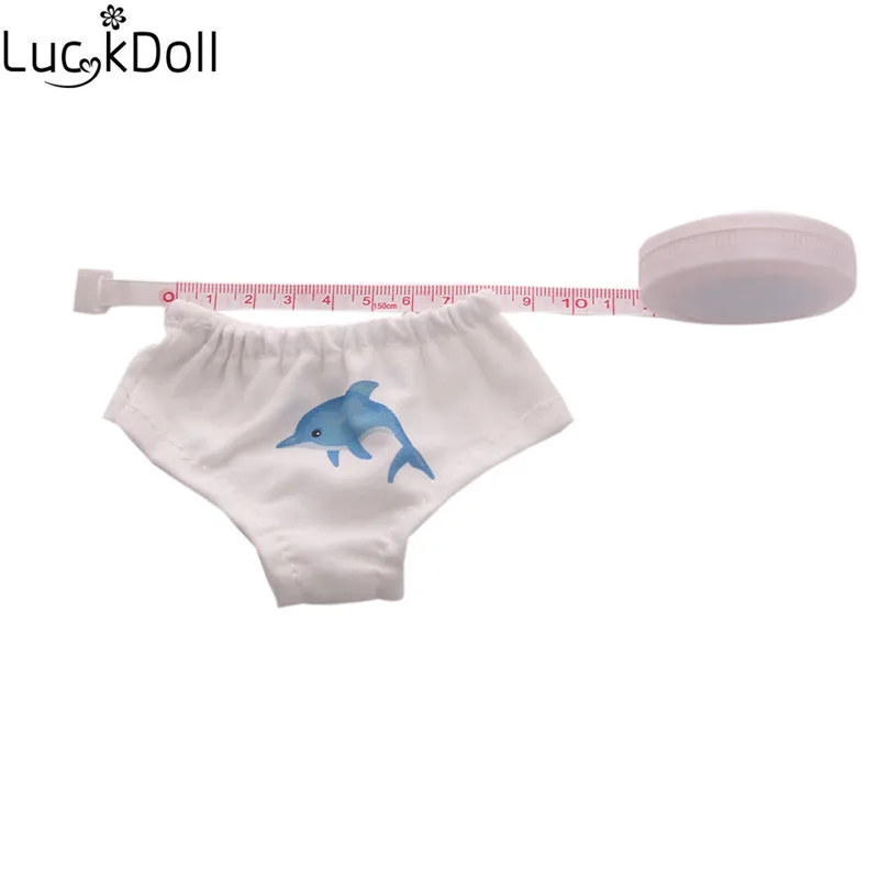 LUCKDOLL узорное нижнее белье подходит 18 дюймов Американский 43 см Детские аксессуары для кукол, игрушки для девочек, поколение, подарок на день рождения