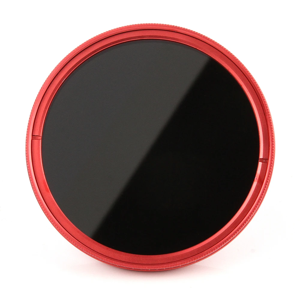 Camera Lens Filter FOTGA Ultra Slim 40.5-82mm Fader Adjustable Variable ND Lens Filter ND2 ND8 ND400 Red