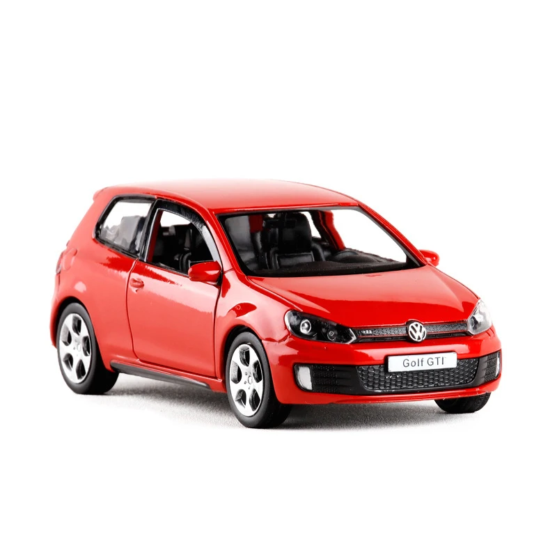 Высокая симуляция RMZ city 1/36 VW Golf GTI MK6 модель автомобиля из сплава литой металл с вытягивающимся назад автомобилем игрушка для ребенка Коллекция подарков - Цвет: 3