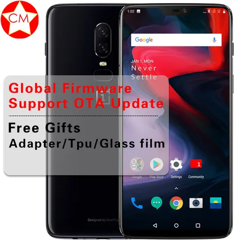 Original Oneplus Snapdragon 845 Android 8 1 Cellphone 6GB 8GB RAM 64GB 128GB 256GB ROM Dual Cameras stock Global Firmware