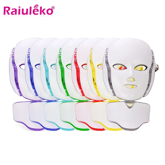 US $24.74  Led Mask 7 Colors Beauty Photon LED Facial Mask Therapy Light Skin Care Rejuvenation Wrinkle Acne R