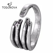 Todorova винтажное индивидуальное женское кольцо с открытым скелетом готическое байкерское кольцо с черепом для мужчин в стиле панк мужское крутое ювелирное изделие