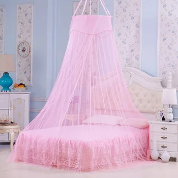 

2017 Summer New bud European Lace Hung Dome Ceiling Mosquito Nets Hanging Higher Ground Encryption Nets quality