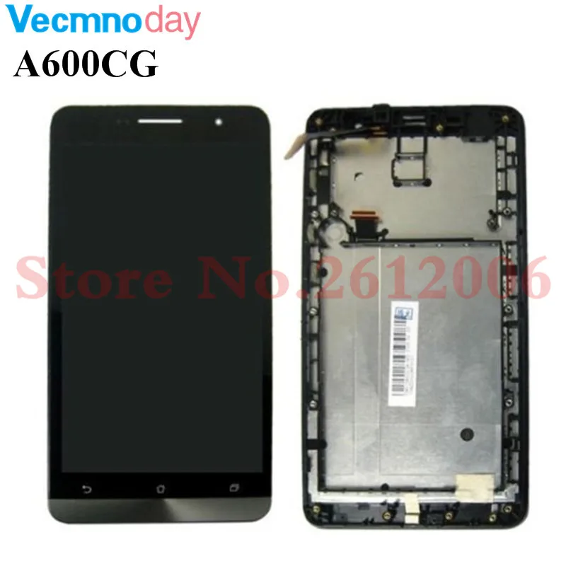 

6.0" For Asus Zenfone 6 A600CG A601CG LCD Display Touch Screen Panel with Frame Digitizer Assembly Replacement Parts Accessory