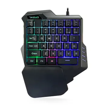 

35 Keys Gaming Keypad with LED Backlight 35 Keys One handed Membrane Keyboard Big Sale G30 Professional Wired For Game #LR3