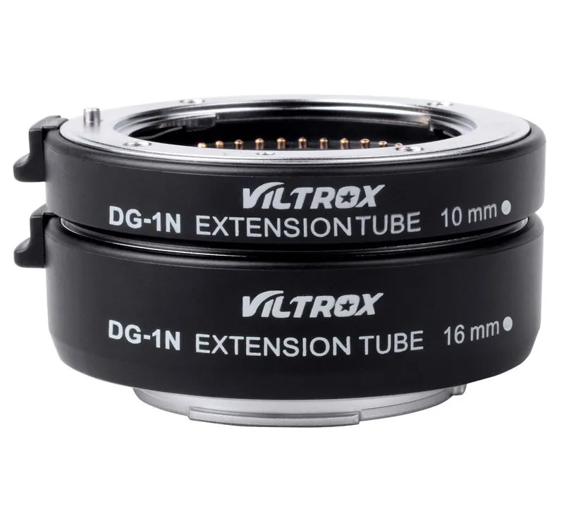 Viltrox DG-1N Camera Macro Extension Tube 10mm+16mm Adapter Set for Nikon 1 mount Lens J1 J2 V1 Free Shipping | Электроника