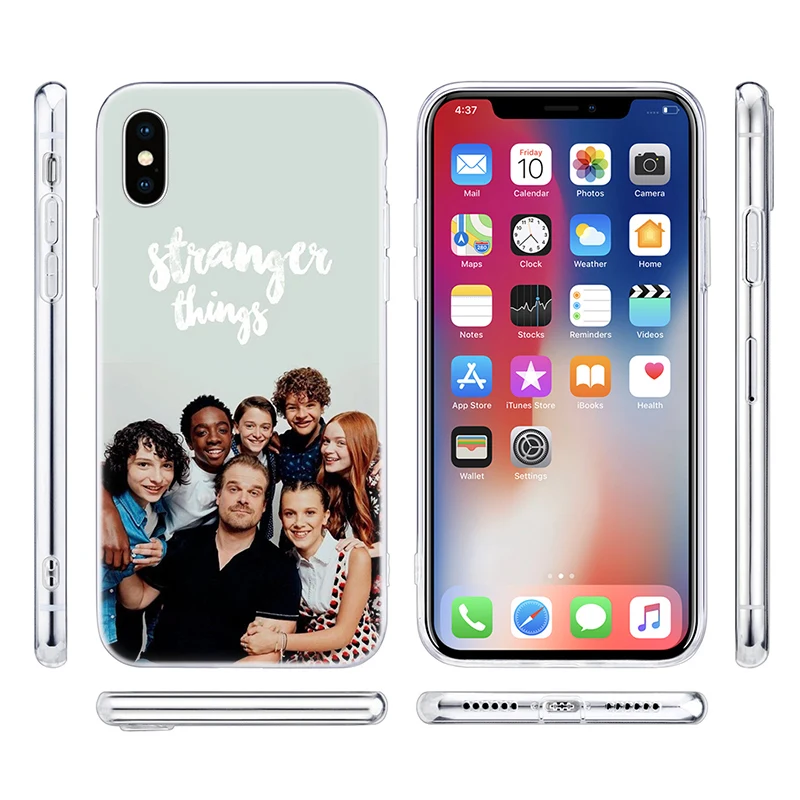 Модный прозрачный силиконовый чехол для Apple iPhone 11 Pro XS MAX XR X 7 8 Plus 6 6s Plus 5 5C 5S SE