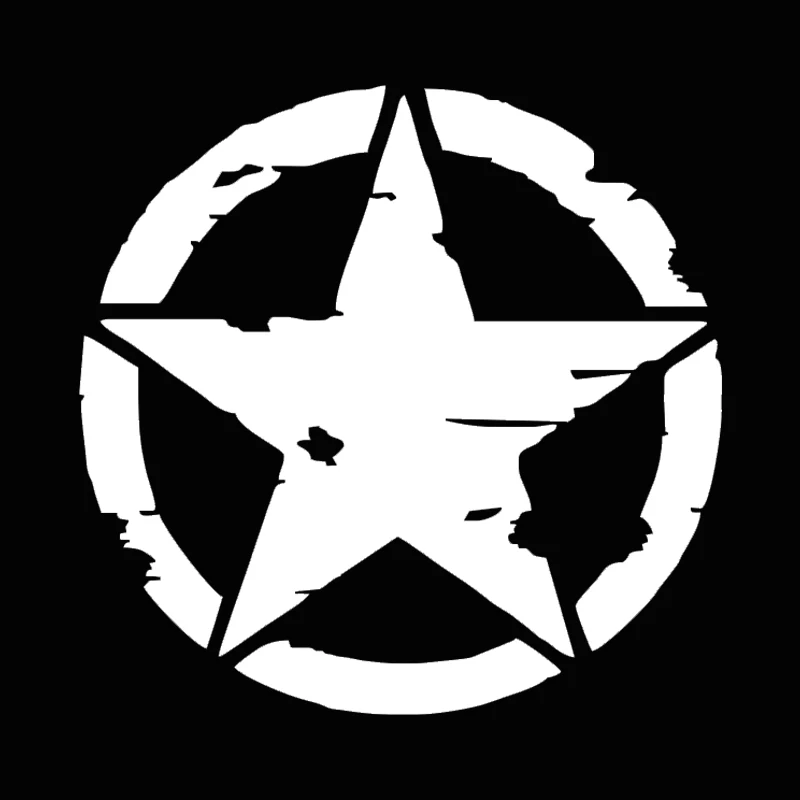 Car Stickers Vinyl  ARMY Star Graphic Decals Motorcycle Stickers Fashion Car Body Walll Window Decal Sticker 1515cm Car Styling (3)