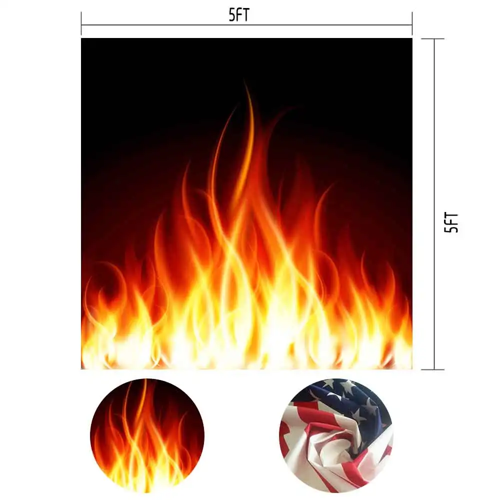 MTMETY Fire Bonfire фон чистый образец черный камин зимний семейный виниловый студийный