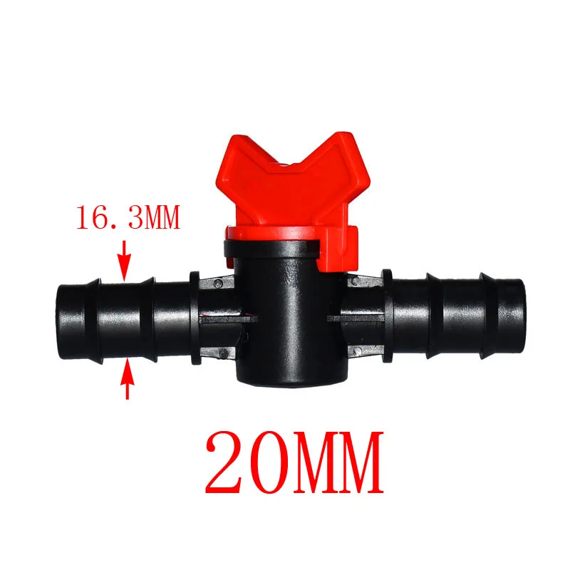 Wxrwxy садовый шланг водопроводный клапан 3/" оросительный клапан 20 мм 25 мм садовый кран колючий двойной способ оросительный соединитель 2 шт - Цвет: 20mm
