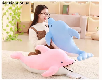 

stuffed plush toy large 100cm lovely cartoon dolphin plush toy soft doll sleeping pillow birthday gift s0401