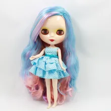 Фабрика blyth кукла нормальное тело 300BL101072166227 длинные красочные волосы сторона пробора 1/6 30 см