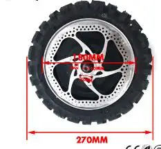 мотор колесо 11 дюймов 60 В 72 1000 Вт 1500 электро Электрический велосипед conversion kit 270 мм