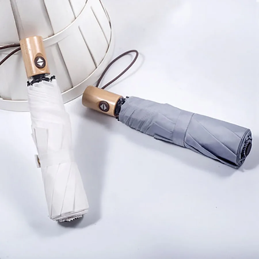 

Automatic Umbrella Woman Small Fresh Large Creative Retro Folding Umbrella Rain Dual-use Women Kids Umbrella Girl Home WZP051-1