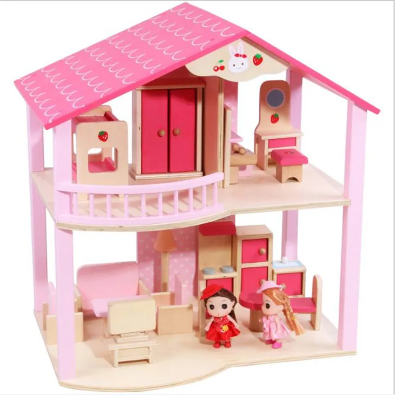 pink toy house