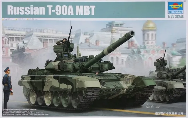 1:35 trumpet hand 05562 Russian T-90A main battle tank model Assembly model 1:35 trumpet hand 05562 Russian T-90A main battle tank model Assembly model