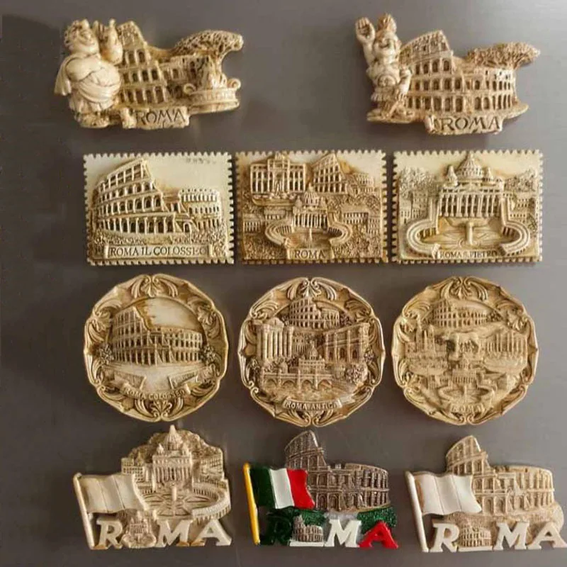 

1PC high quality Italy Roma Scenic Refrigerator Magnetic Sticker Famous Tourist Souvenir Fridge Magnet Gift Home Kitchen Decor