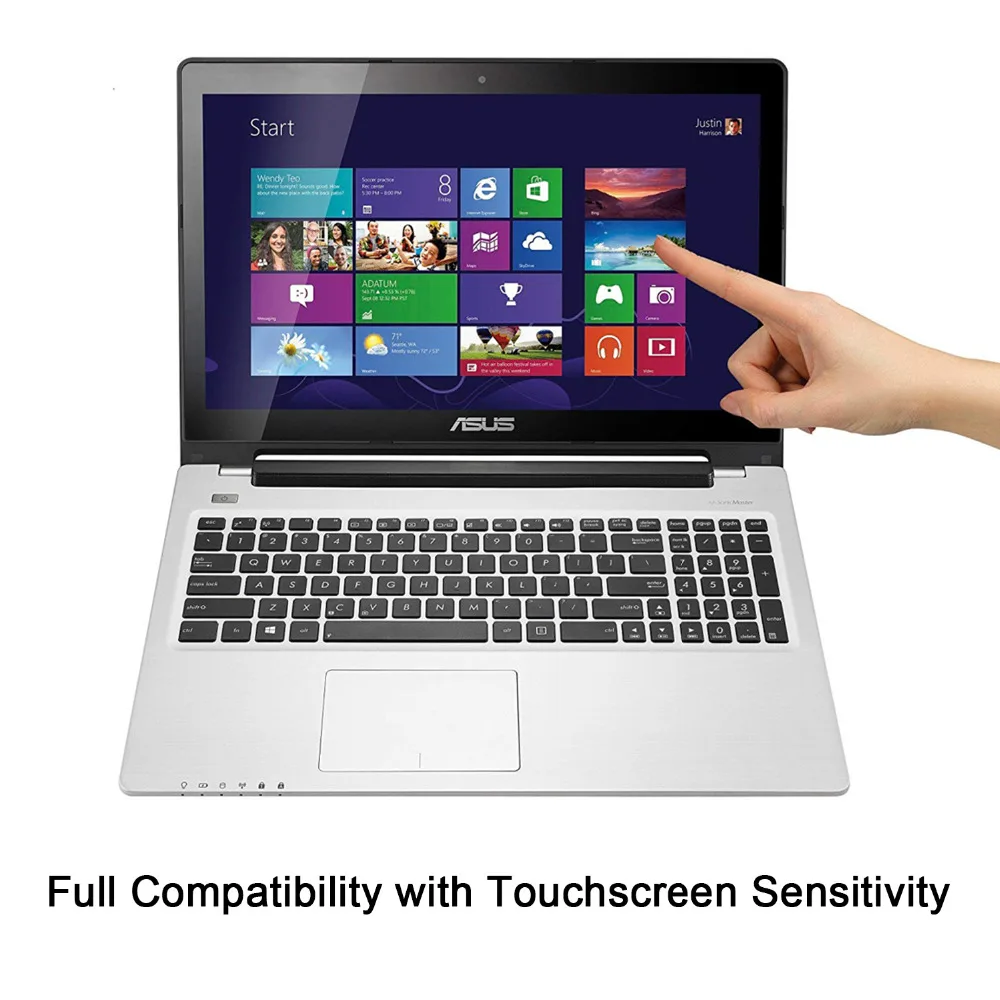 YOUPECK Universal Matte LCD Guard film Anti Glare Laptop Screen Protector for ASUS VivoBook M580VD 15.6 inch Notebook, 2PCS