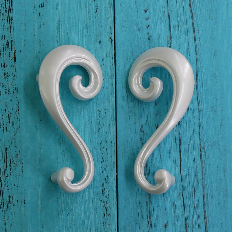 4 шт. жемчужные белые дверные шкафы|door handle kitchen|handle assistdoor post |