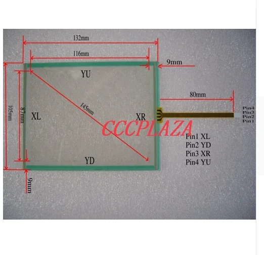 

For New AMT Touch Screen /AMT9532/5.7 inch Resistive Touch Screen AMT 9532 Touch Screen Machines Industrial Medical