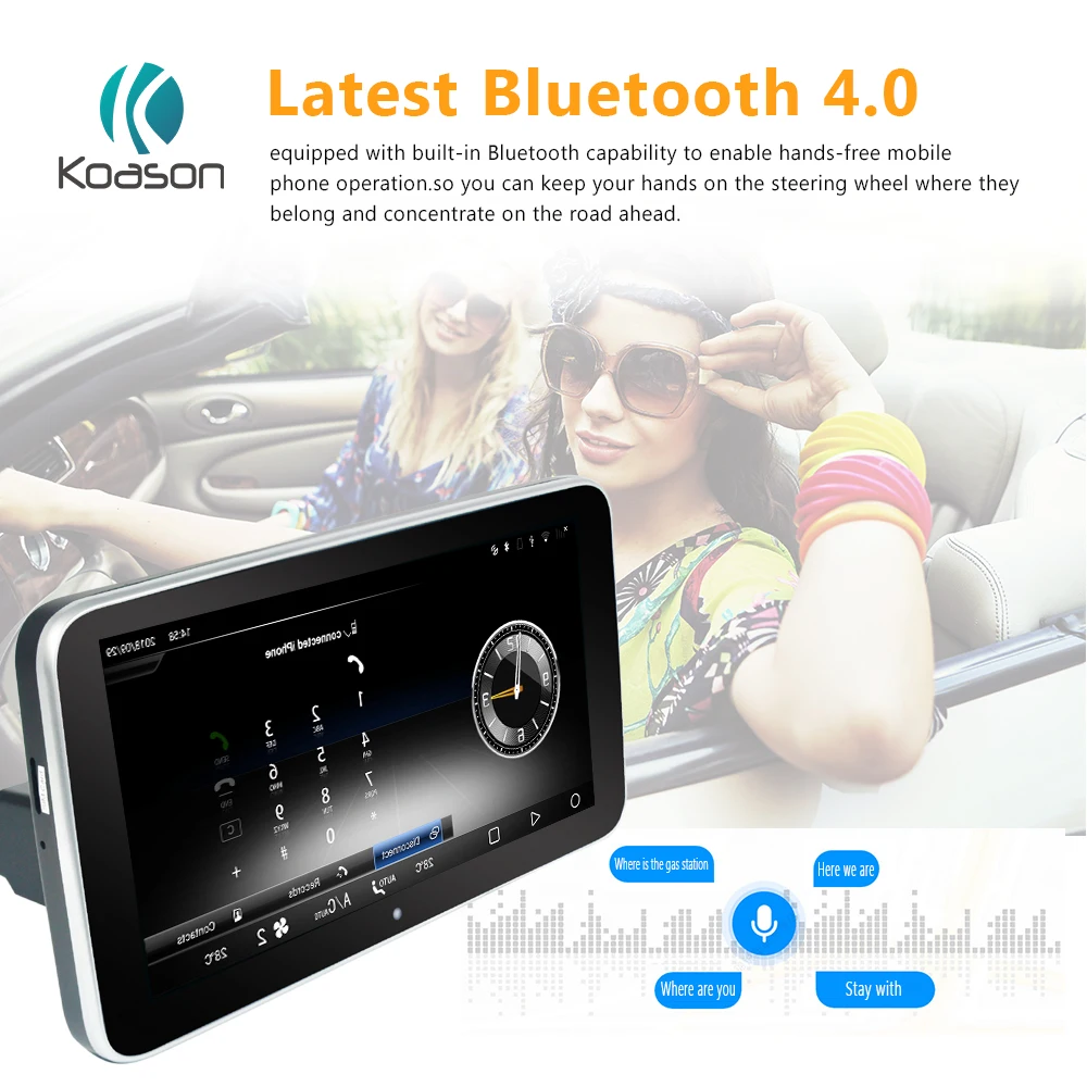 Koason Android 8 1 4 + 64G 10 25 &quot ВЫСОКАЯ ЧЁТКОСТЬ Сенсорный экран автомобиля gps навигации