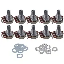 10 шт. 16 мм база A100k 15 мм вал электрогитары тональный потенциометр