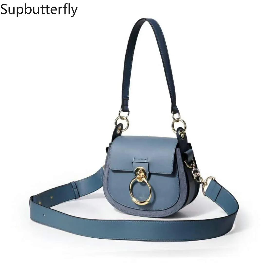 

WOMEN BAG fashion genuine leather shoulder bag/saddle bag designer bags famous brand