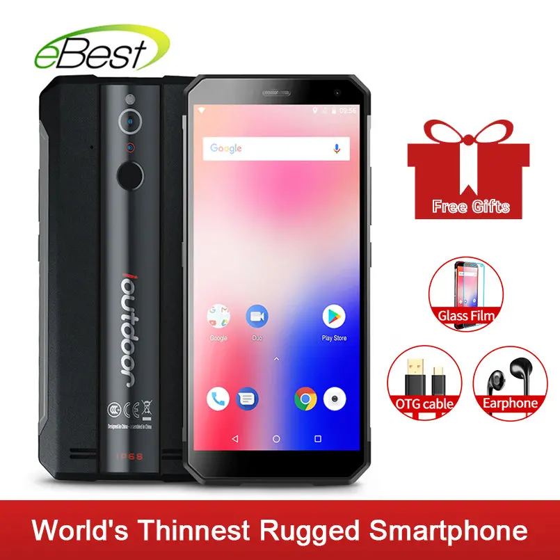 Ioutside X Android 8 1 IP68 водонепроницаемый мобильный телефон 5 7 дюймов MTK6763 6 ГБ 128 rom 3400 мАч