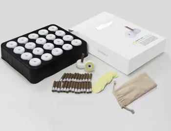 

20pcs mysterious needle moxibustion box + 100pcs rollar moxa + 100pcs paper stickers for body massage palace cold fumigation