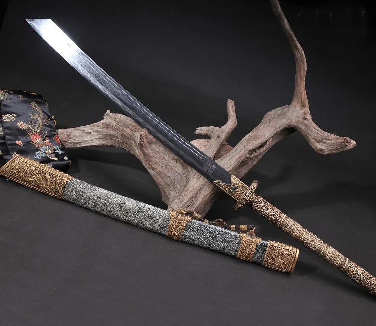 Китайские мечи ручной работы настоящие медь острая кожа глина|craft|craft claycraft sword |