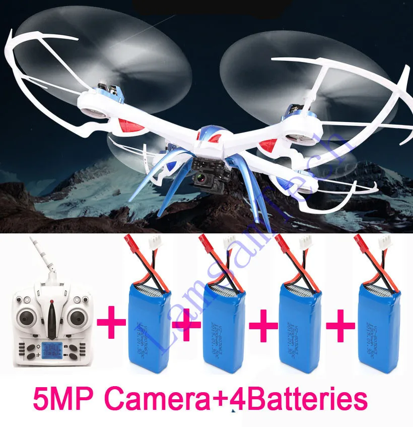 

4Batteries 5MP camera JJRC H16 Tarantula X6 2.4G 6-Axis quadrocopter professional drones With Camera 2.4G 4CH RC Quadcopter