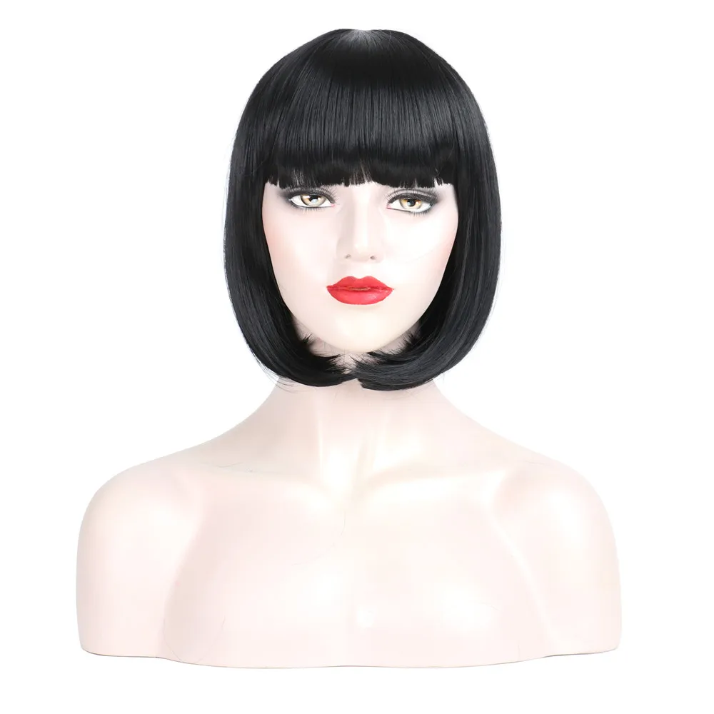 Valenwigs Hair12inch волос Синтетический ломбер блондинка серый 7 цветов Bobo термостойкие