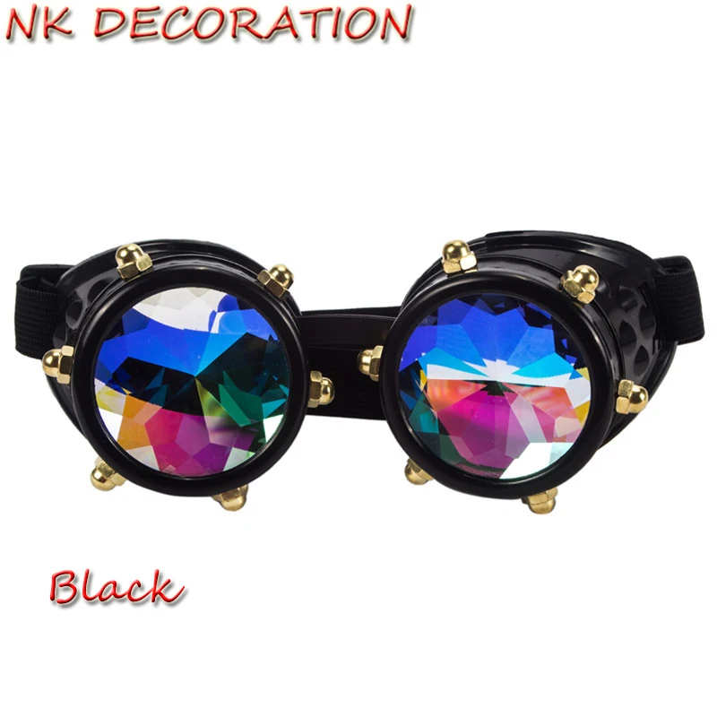 

Kaleidoscope Steampunk Goggles Punk Gothic Vintage Cosplay Glasses For Party Masks For Halloween