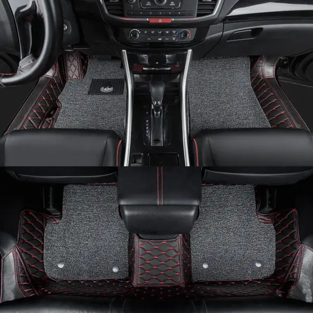 Us 115 2 28 Off Lsrtw2017 Fiber Leather Car Interior Floor Mat For Honda Accord 2008 2009 2010 2011 2012 2013 2014 2015 2016 2017 2018 2019 In