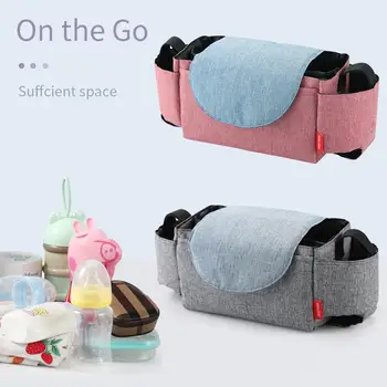 

Multifunctional Baby Stroller Bag Hanging Storage Pack Portable Bottle Bags