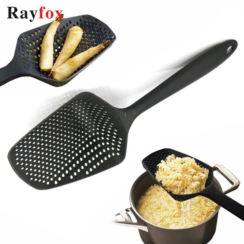 

Kitchen Accessories Gadgets Large Colander Shovel Strainer Scoop Leaking Water Scoop Spoon Pasta Vegetable Kitchen Cooking Tools