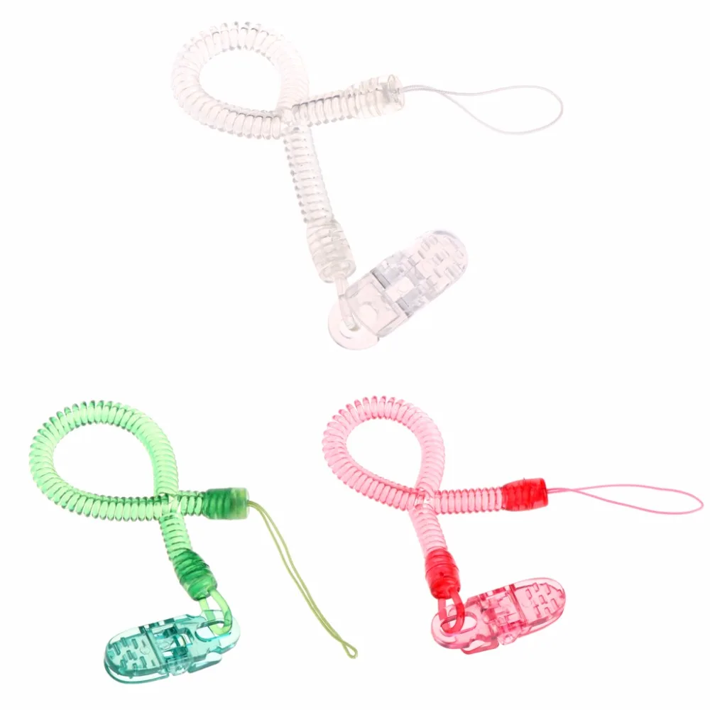 OOTDTY Baby Kids Boy Girl Chain Clip Holders Dummy Pacifier Soother Nipple Leash Strap