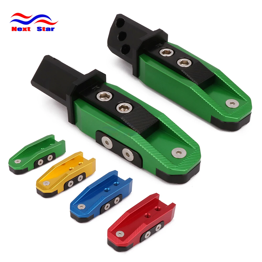 Мотоцикл зеленый заготовка Задние подножки педали для KAWASAKI ZX6R ZX10R ZX7R ZX9R ZX12R Z750 Z800