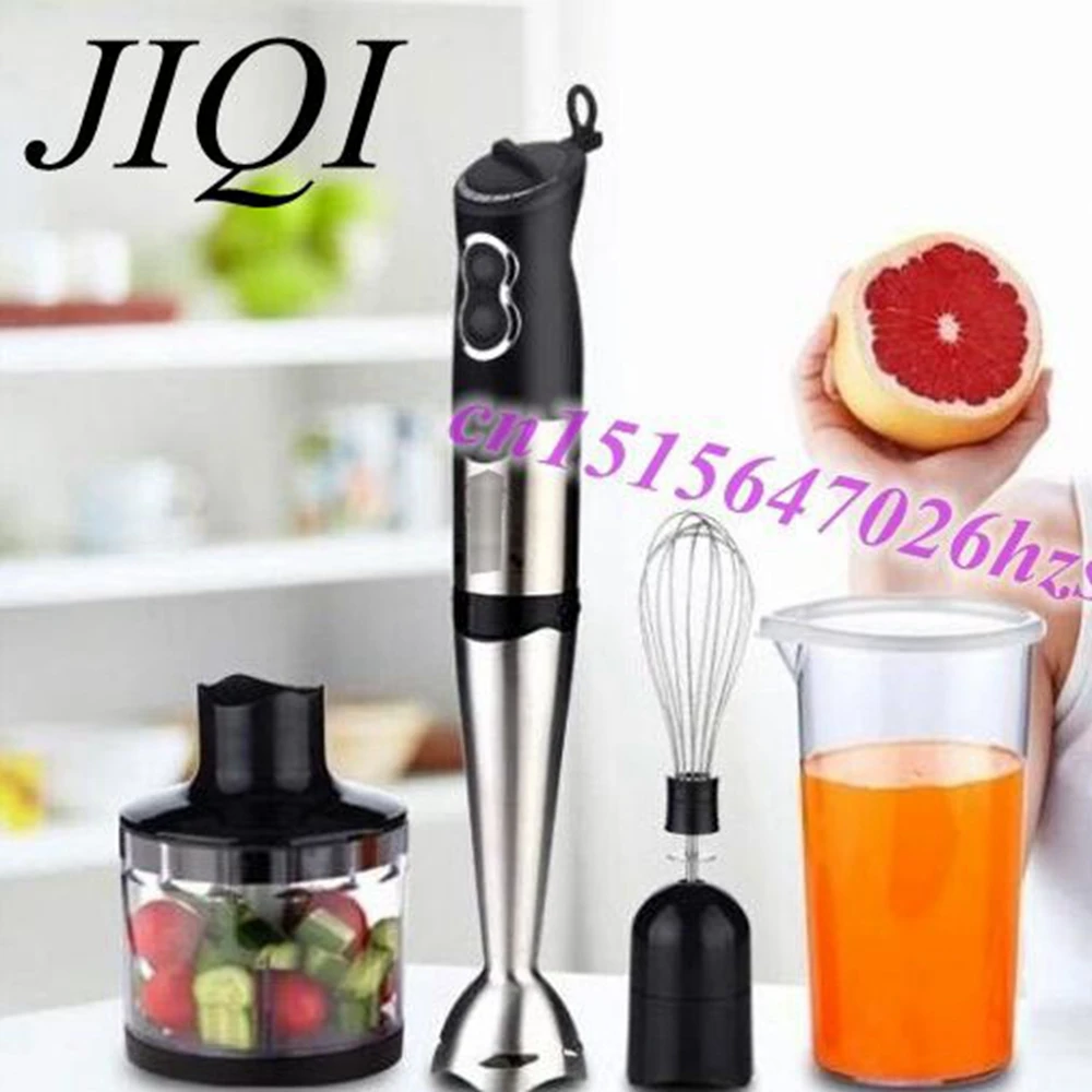 

JIQI Hand-held Electric Mixer, Stainless Steel Mixer Cooking Device Four Set
