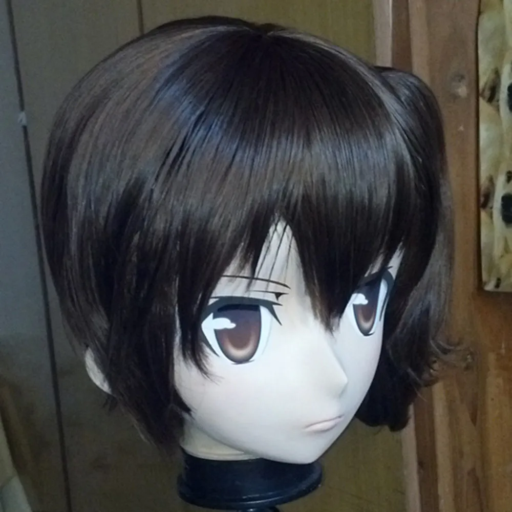 (C2-022) Full Head Anime KIG Mask Cosplay Kigurum with WIG Classic Halloween Fetish Crossdresser in Party Masks