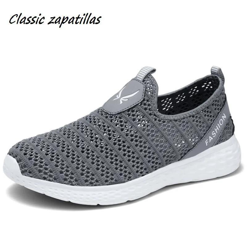 

Classic Zapatillas Men Casual Shoes Sneakers Men Shoes Flats Mesh Slip On Loafers Breathable Big Size 39~48 Footwear for male