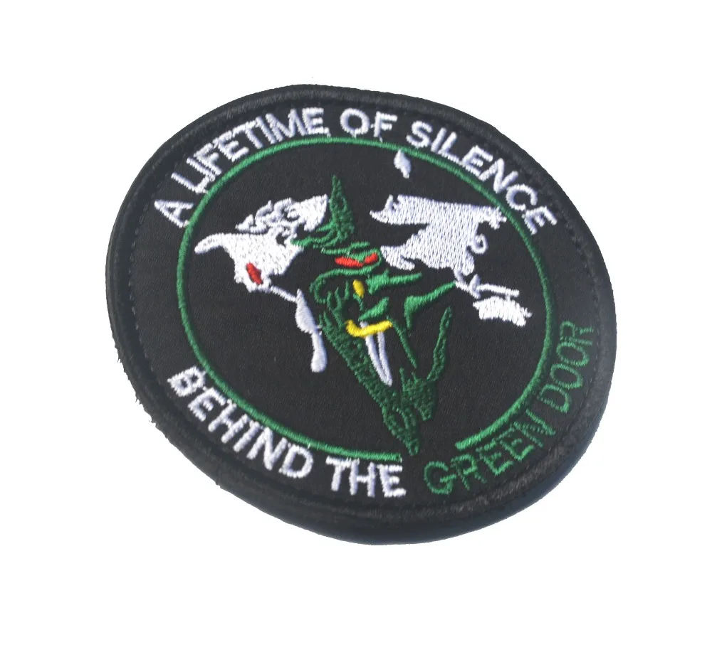 A Lifetime Of Silence Behind Patches Hook loop Military Armband 