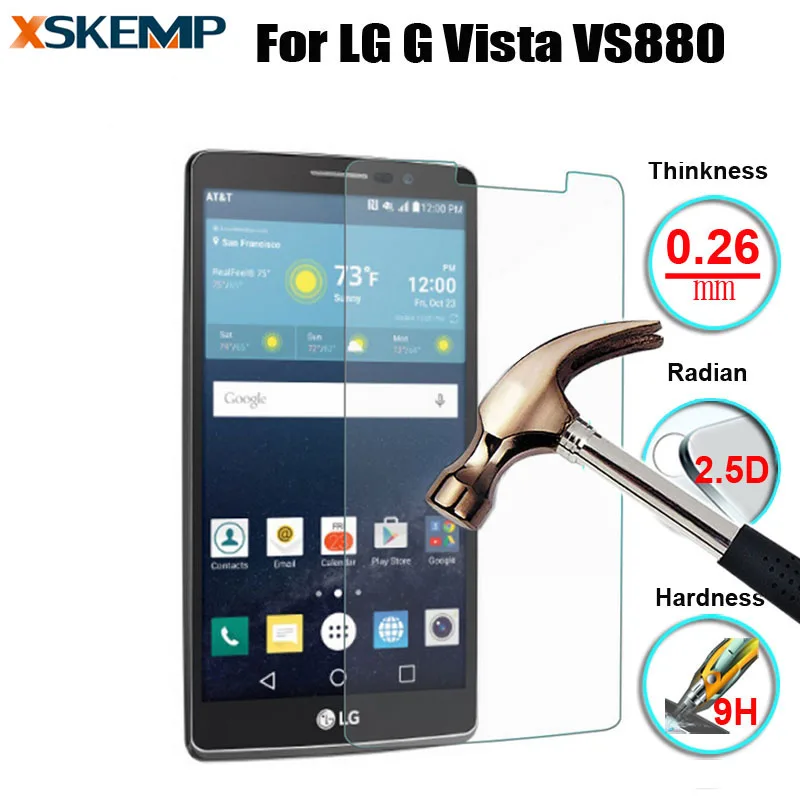 Переднее закаленное стекло премиум класса для LG G Vista VS880 Pro 2 Lite D631 Gx2 настоящая
