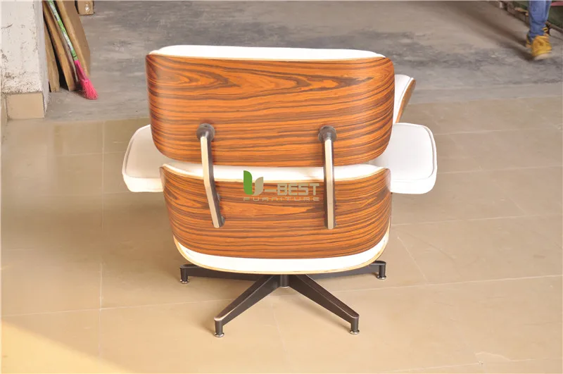 white leather eames lounge chair  (3)