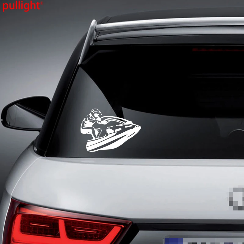 Водный лыж морская волна дорожка лодка автомобильная Наклейка на окно|vinyl decals