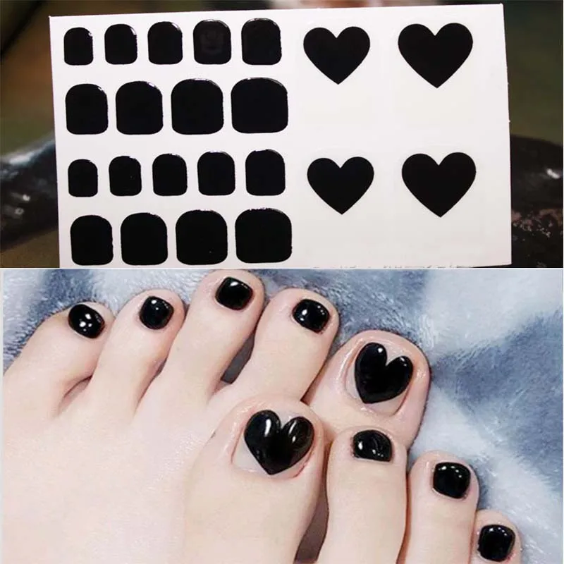 

Fashion Toenails Stickers Mix Nail Design Adhesive Full Cover Summer Style New Accessories Nail Art Manicure Decals D20