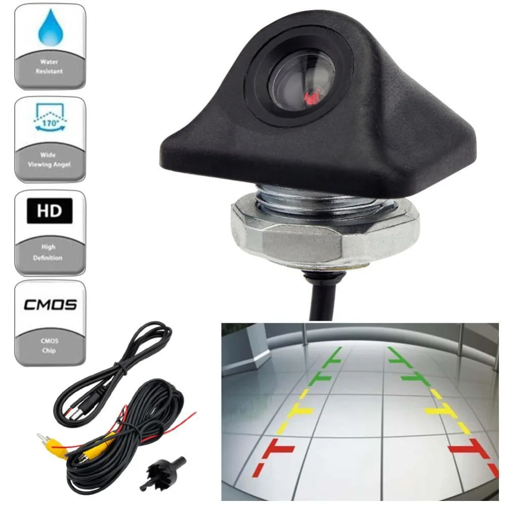 

Universal Car Rear View Camera Parking Reverse Backup Camera HD Waterproof Anti-fog 170 DG Wide Angle Night Vision Auto Camera