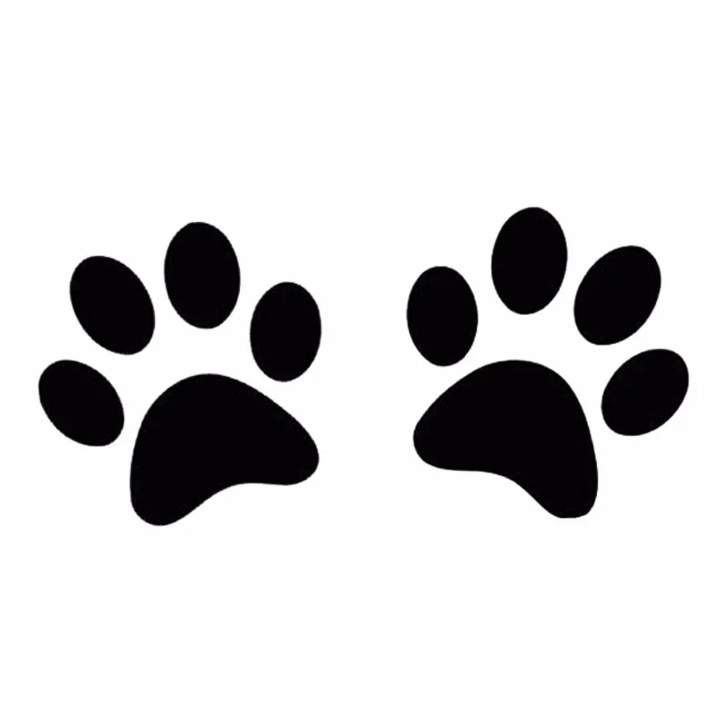 18 1cm 8 8cm Car Stickers Dog Paws Fashion Personality Stickers