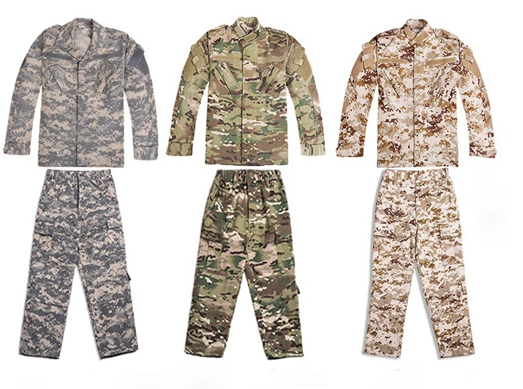 Детская военная форма Камуфляжный костюм для мальчиков и девочек Airsoft одежда куртка + брюки военный Пейнтбол боевой камуфляж CS Одежда