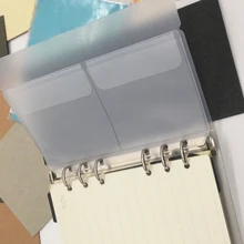 1 шт., А5, с замком-молнией, ПВХ, с вкладышами, для хранения, сумки, для документов, открытки, шаблон, органайзер, прозрачный, герметичный, лаконичная коллекция